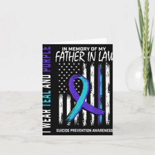 Father In Law Suicide Awareness Prevention America Card