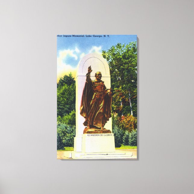Father Jogues Memorial View Canvas Print (Front)