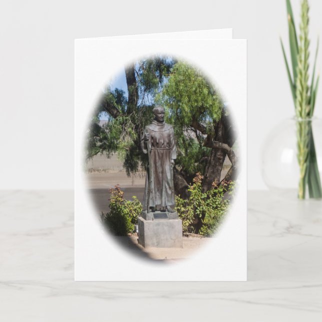 Father Junipero Serra greeting card (Front)