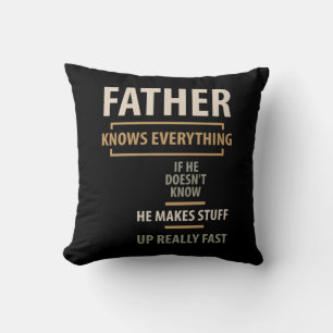 Father Knows Everything - Father and Grandpa Gifts Cushion
