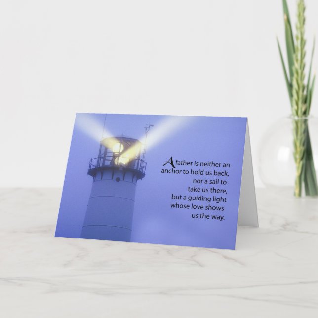 Father Like a Lighthouse Card (Front)
