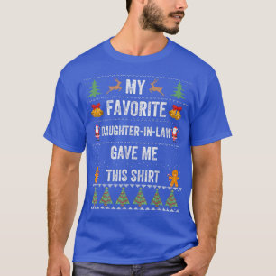 Father Mother in Law Funny Christmas Gifts Ugly Xm T-Shirt