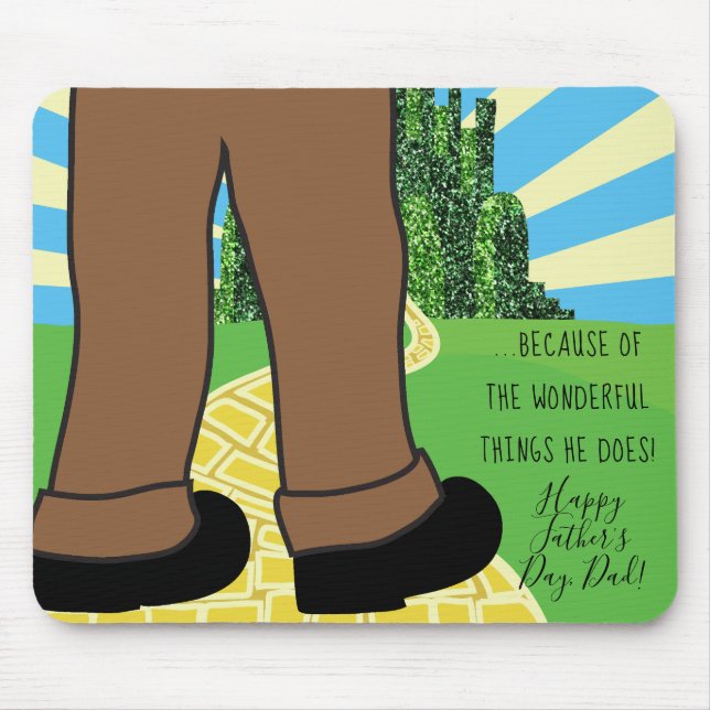 Father Mousepad  Because Wonderful Things he does (Front)