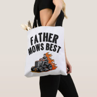 Father Mows Best Funny Dad Fire Flame Lawn Mowing