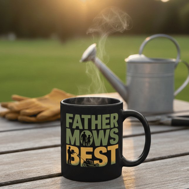 Father Mows Best Funny Gardening Dad  Mug Gift (Creator Uploaded)