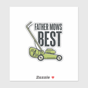 Father Mows Best Vintage Lawn Mower Shirt Design_1
