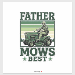 Father Mows Best Vintage Lawn Mower Shirt Design_1