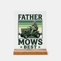 Father Mows Best Vintage Lawn Mower Shirt Design_1