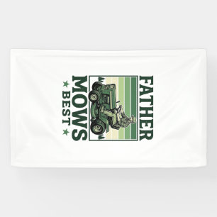 Father Mows Best Vintage Lawn Mower Shirt Design_1 Banner