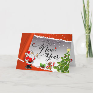 Father Noel's folded greeting card