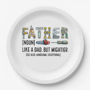 Father Noun Paper Plate