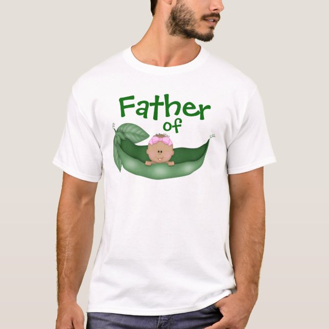Father of Baby Girl (dark skin) T-Shirt (Front)