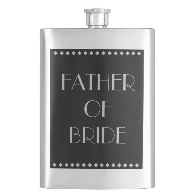 Father of Bride Classic Flask (Front)