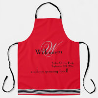 Father Of Bride Gift Monogram Name Rustic Chic Red