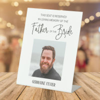 Father of Bride Memorial Photo Reserved Wedding