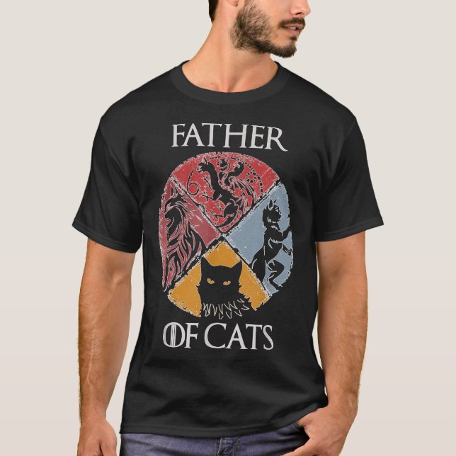 Father Of Cats T-Shirt (Front)