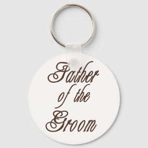 Father of Groom Classy Browns Key Ring