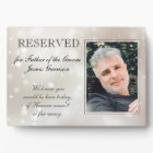 Father of Groom Gold Stars Photo Memorial Wedding