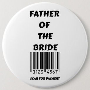 Father of the Bride 6 Cm Round Badge