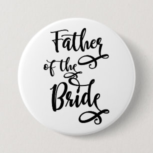 Father of the Bride 7.5 Cm Round Badge