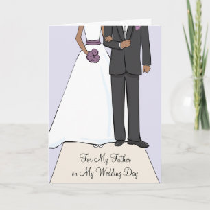 Father of the Bride African American Thank You Card
