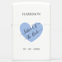 Father Of The Bride Blue Heart Personalised