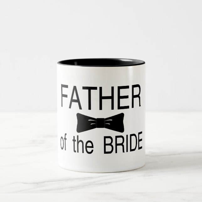 Father Of The Bride Bowtie Two-Tone Coffee Mug (Center)