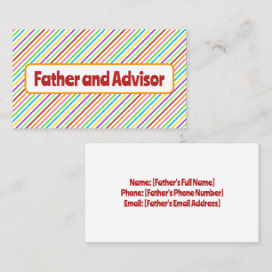 Father of the Bride Calling Card