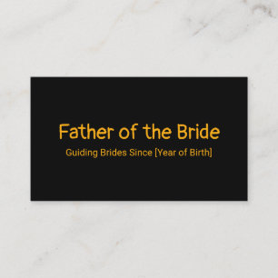 Father of the Bride Calling Card