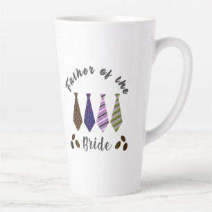 Father of the bride colorful tie coffee mug