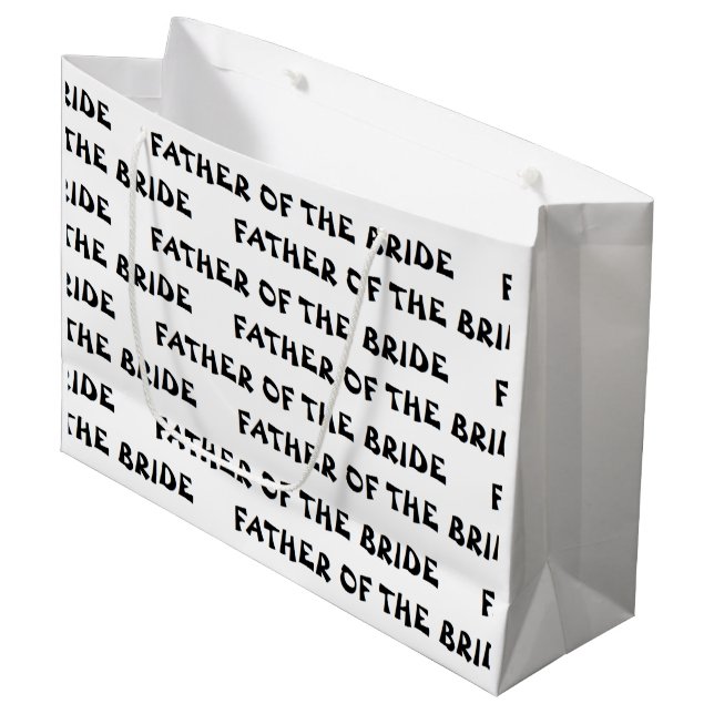 "Father of the Bride" Gift Bag (Front Angled)