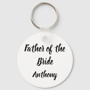 Father of the Bride Gift Custom Name Gift Wedding Key Ring