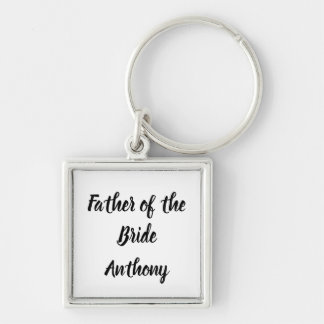 Father of the Bride Gift Custom Name Gift Wedding Key Ring