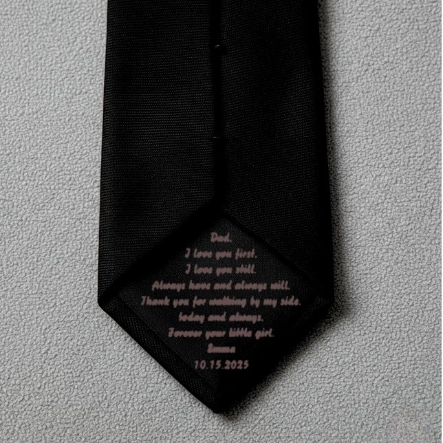 Father of the Bride Gift from Bride black Tie (Creator Uploaded)