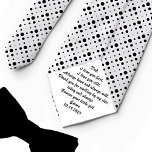 Father of the Bride Gift from Bride Tie<br><div class="desc">On your wedding day, reminisce with your dad about the adorable little one he once was by gifting him this personalised father-of-the-bride tie featuring a personalised message with your name and wedding date. Enter the name and date to be printed in a customised section. Alternatively, surprise him with this sweet...</div>