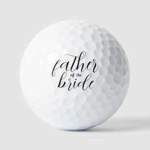 Father of the bride invitation golf balls