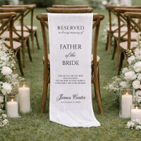 Father Of The Bride Linen Reserved Wedding Memory
