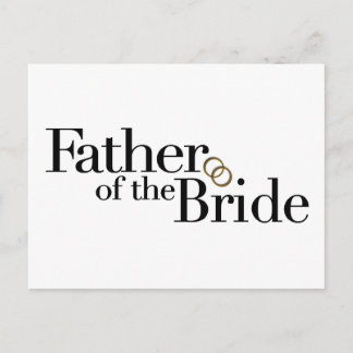 Father Of The Bride Postcard