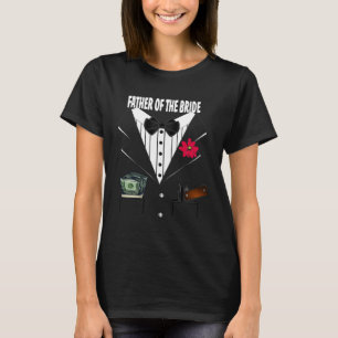 Father of the Bride Tuxedo Wedding Sample Group T-Shirt