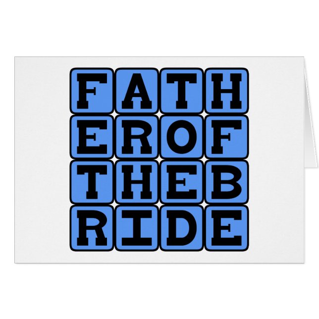 Father of the Bride, Wedding Party Member (Front Horizontal)