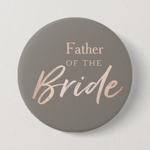 Father of the Bride Wedding Rehearsal 7.5 Cm Round Badge