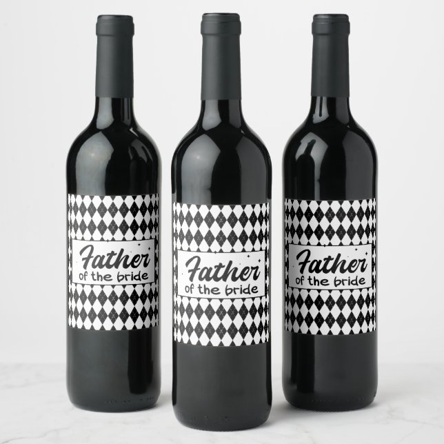 Father of the Bride Wine Label (Bottles)