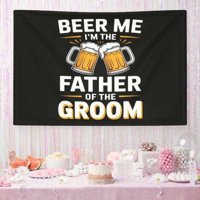 Father of The Groom Drinking Team Banner (Party)