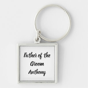 Father of the Groom Gift Custom Name Gift Wedding  Key Ring