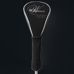Father Of The Groom Gift Elegant Monogram Modern  Golf Head Cover<br><div class="desc">Wedding Party Gifts Father Of The Groom Gift Elegant Monogram Modern Golf Head Cover. Click personalise this template to customise it with the monogram last name Initial, the first name, and the wedding date quickly and easily. Father Of The Groom Gift Elegant Monogram Modern Golf Head Cover, is part of...</div>