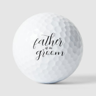 Father of the groom invitation  golf balls