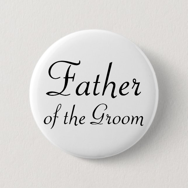 Father of the Groom Pinback Button (Front)