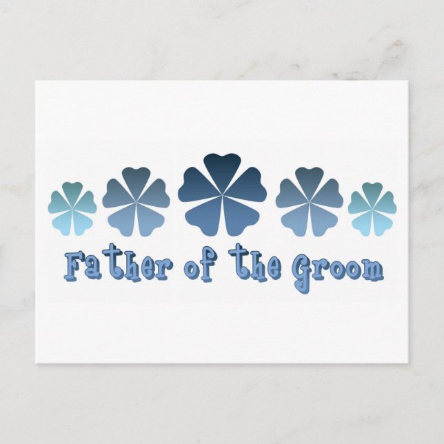 Father of the Groom Postcard (Front)