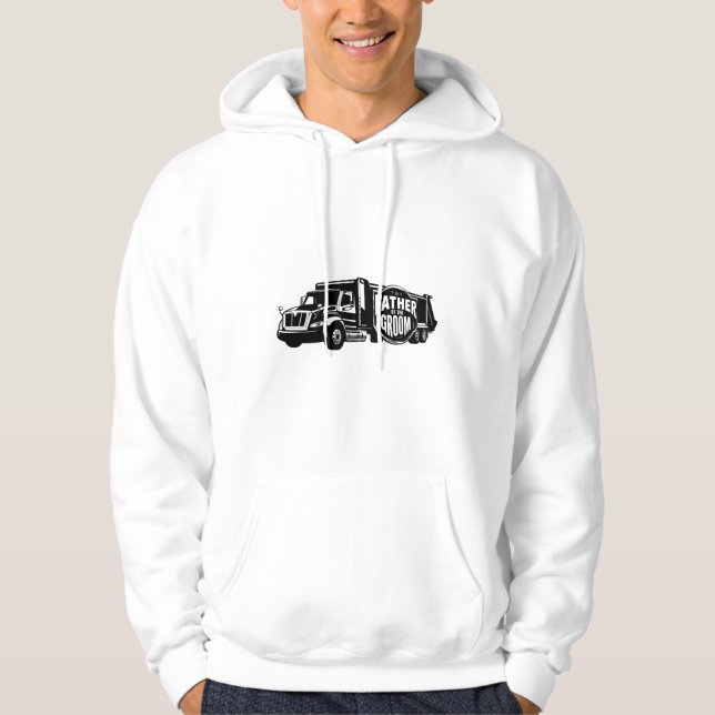 Father of the Groom Trucker  Hoodie (Front)
