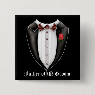 Father Of The Groom Tuxedo Button